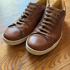 Men's Brown Italian Leather Casual Shoes